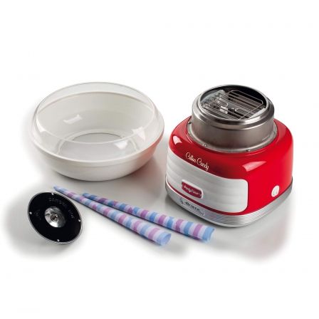 Ariete 2973 Máquina de Algodón de Azúcar Cotton Candy Roja, 500W